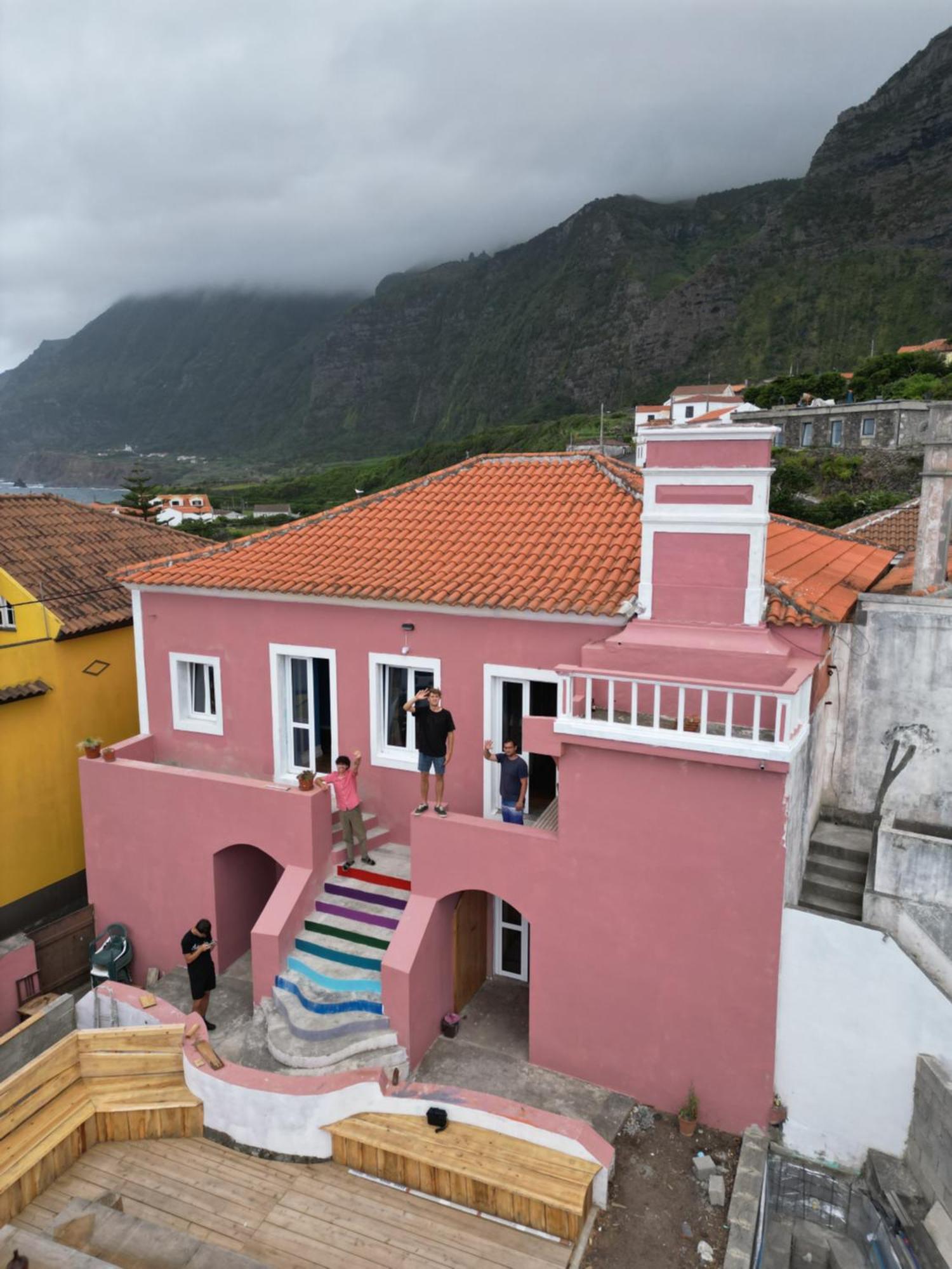 بيت شباب The Pink House Faja Grande المظهر الخارجي الصورة